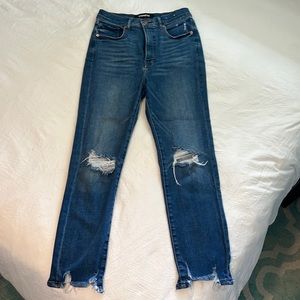 Express super High Rise Slim Ankle Jeans